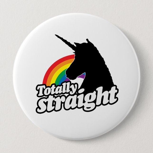 TOTALT RAK UNICORN - .PNG KNAPP (Framsida)
