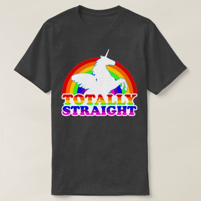 TOTALT RAKT UNICORN T SHIRT (Design framsida)