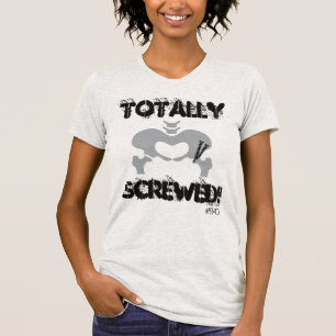 Totalt skruvad inpassad sammanbrottutslagsplats t-shirt