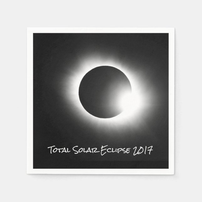 Totalt Solar 2017 Eclipse Pappersservett (Framsidan)