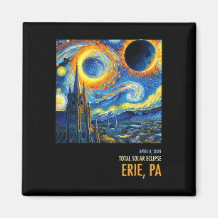 Totalt Solar Eclipse 04 8 2024 Erie Magnet