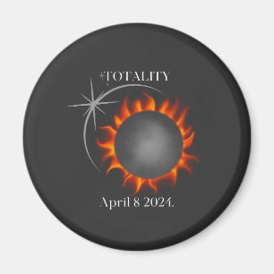 Totalt Solar Eclipse 2024 USA Magnet