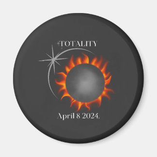 Totalt Solar Eclipse 2024 USA Magnet