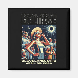 Totalt Solar Eclipse Cleveland Magnet