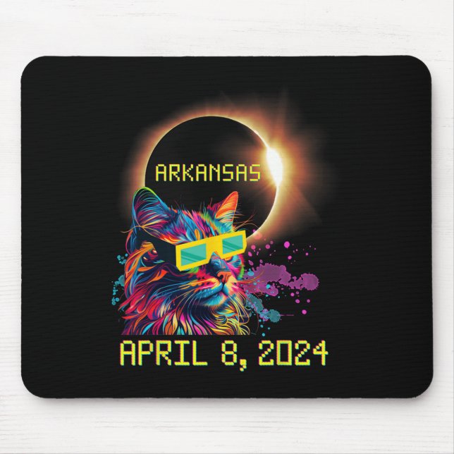 Totalt Solar Eclipse Katt 8 april 2024 Arka Musmatta (Framsidan)