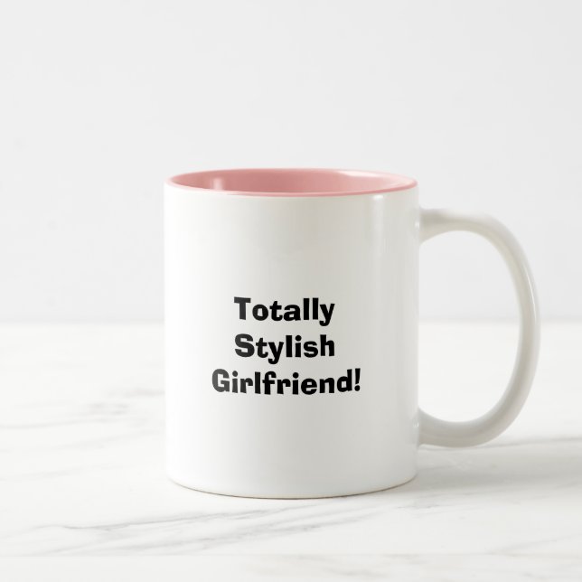 Totalt stilfull flickvän! Två-Tonad mugg (Höger)