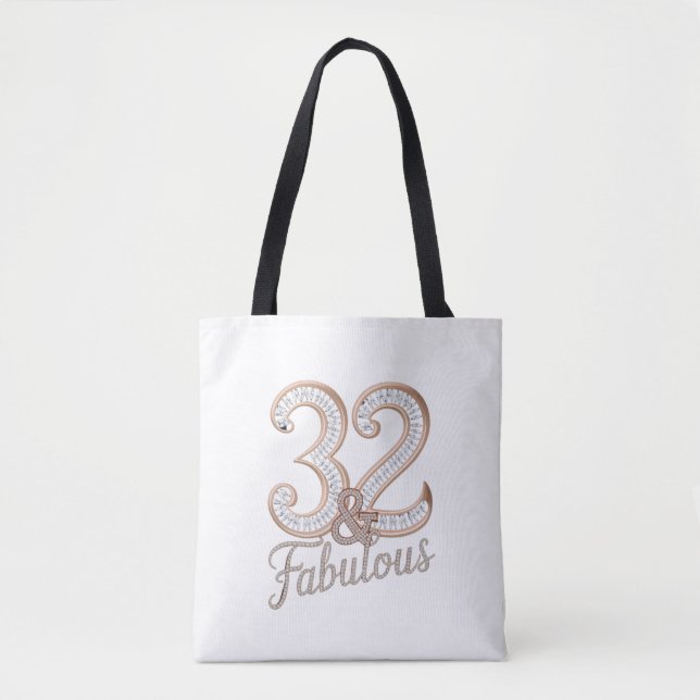 Tote - 32 & Fabulous Tygkasse (Framsida)