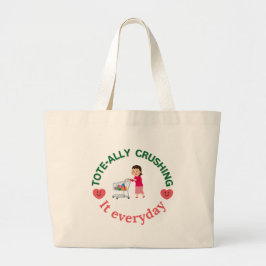 Tote-ally Crushing it - Motivational Tote Bag Jumbo Tygkasse
