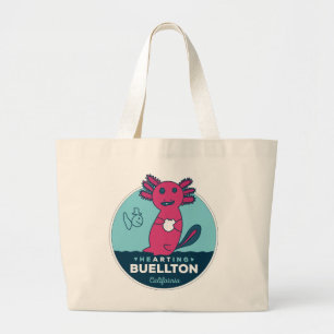 Tote - Axolotls under havet - Buellton.Art Jumbo Tygkasse