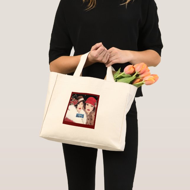 Tote Bag 12 Burg(Winter Red 2) RFPMDesigns ©️2024 Mini Tygkasse (Framsida (produkt))