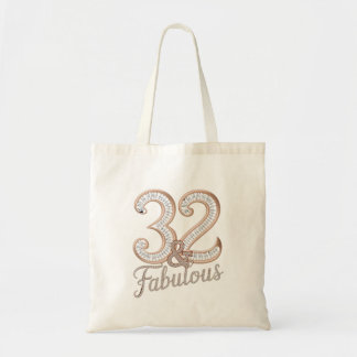 Tote Bag - 32 & Fabulous Tygkasse