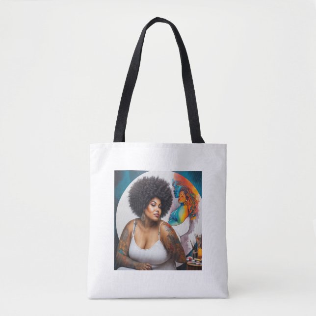 tote bag afro tygkasse (Framsida)