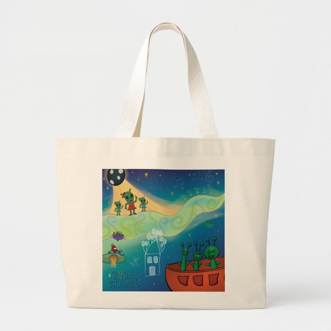 Tote Bag - Alien konsert Jumbo Tygkasse (Framsidan)