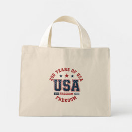 Tote Bag-American Independence Tote Bag Mini Tygkasse