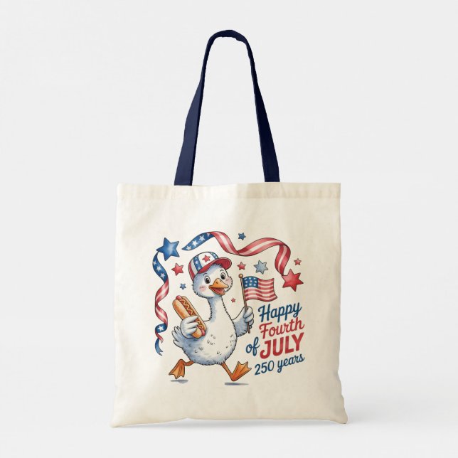 Tote Bag-American Independence Tote Bag Tygkasse (Baksida)