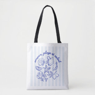 Tote Bag – Amour, Plage & Soleil Tygkasse