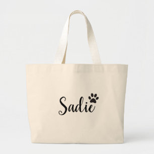 Tote Bag, Anpassningsbar hund mamma Gift, Personli Jumbo Tygkasse