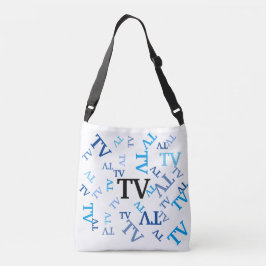 Tote Bag (ao) - Blue Initialer Axelväska