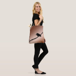 Tote Bag (ao) - Hummingbird Silhouette Tygkasse