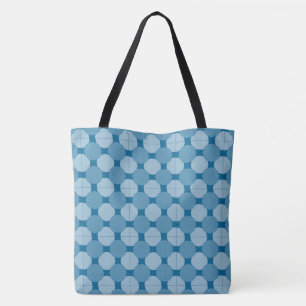 Tote Bag (ao) - överlappande cirklar Tygkasse