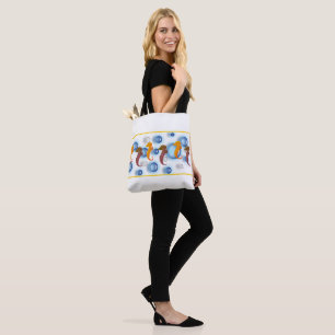 Tote Bag (ao) - Sjöhästar bland bubblor Tygkasse