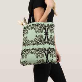 Tote Bag (ao) - Väpande Grenar med initial Tygkasse