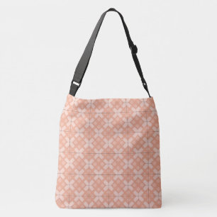 Tote Bag (ao) - Woven Lattice in Pinks Axelväska