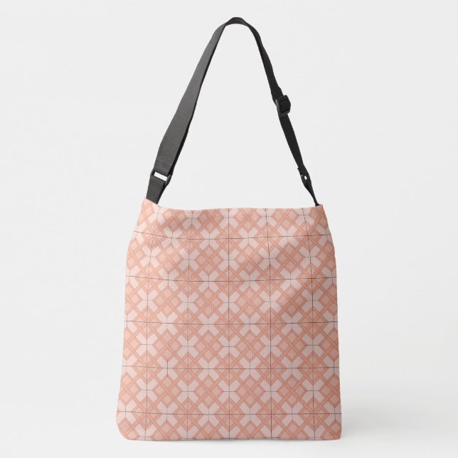 Tote Bag (ao) - Woven Lattice in Pinks Axelväska (Baksida)