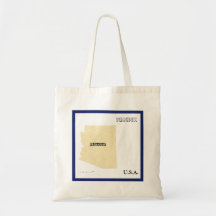 Tote Bag - Arizona Karta med Stad