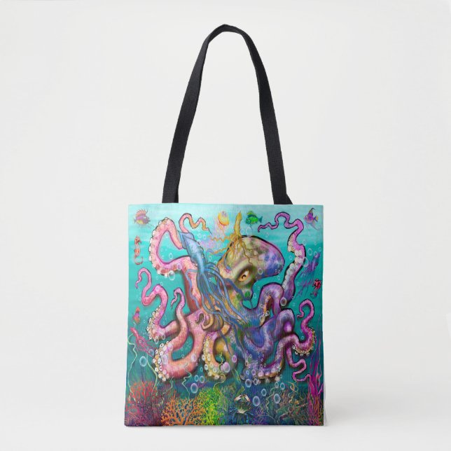 Tote Bag av bläckfisk Tygkasse (Framsida)