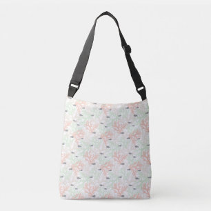 Tote Bag av fisk och korall Mönster Axelväska