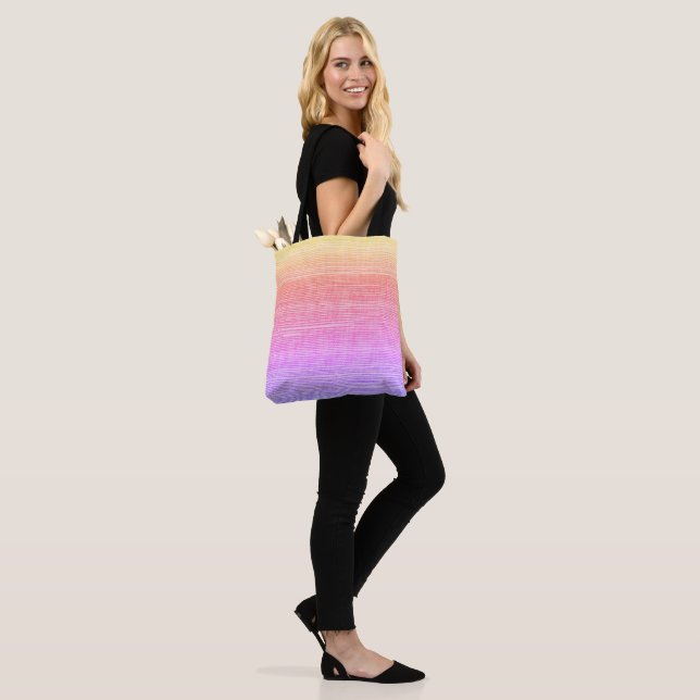 Tote Bag av Rainbow Sea Grass Beach Coastal Mönste Tygkasse (På modell)