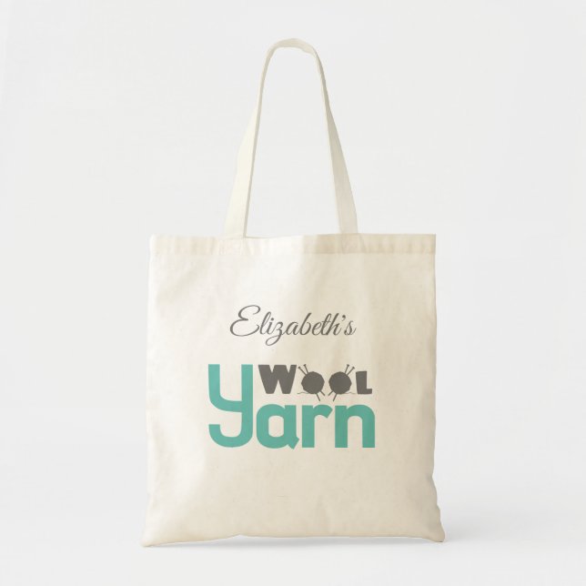 Tote Bag av yarn Tygkasse (Framsidan)