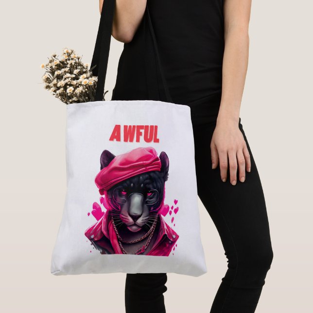Tote Bag Awful Tygkasse (Närbild)