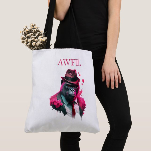 Tote Bag Awful Tygkasse (Närbild)