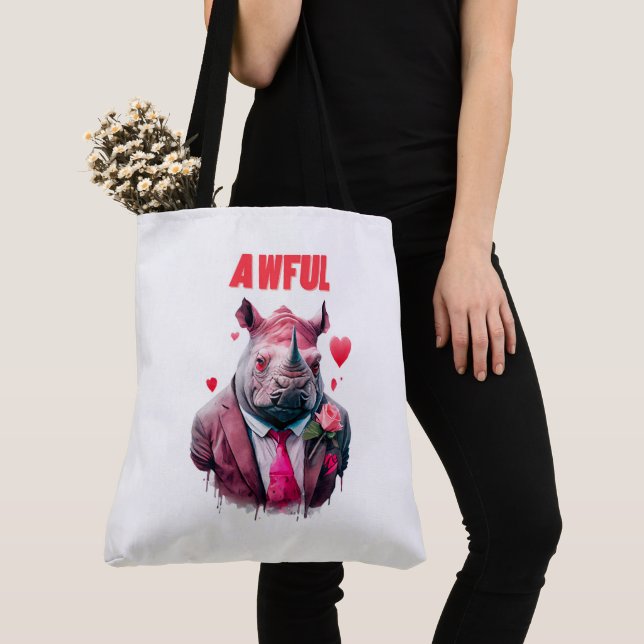 Tote Bag Awful Tygkasse (Närbild)