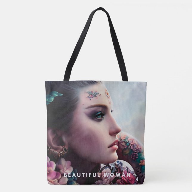 Tote Bag beautiful woman Tygkasse (Framsida)