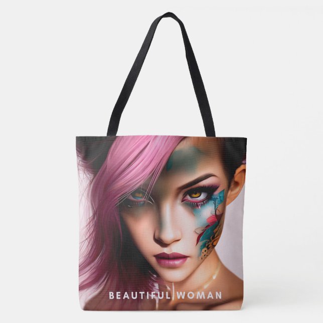 Tote Bag beautiful woman Tygkasse (Framsida)
