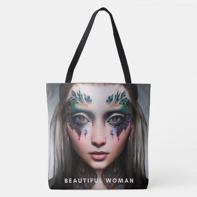 Tote Bag beautiful woman Tygkasse (Framsida)