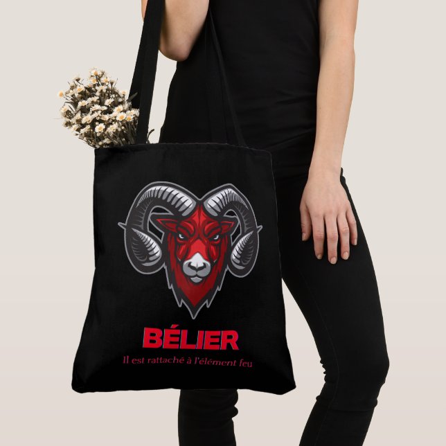 Tote Bag Bélier Tygkasse (Närbild)