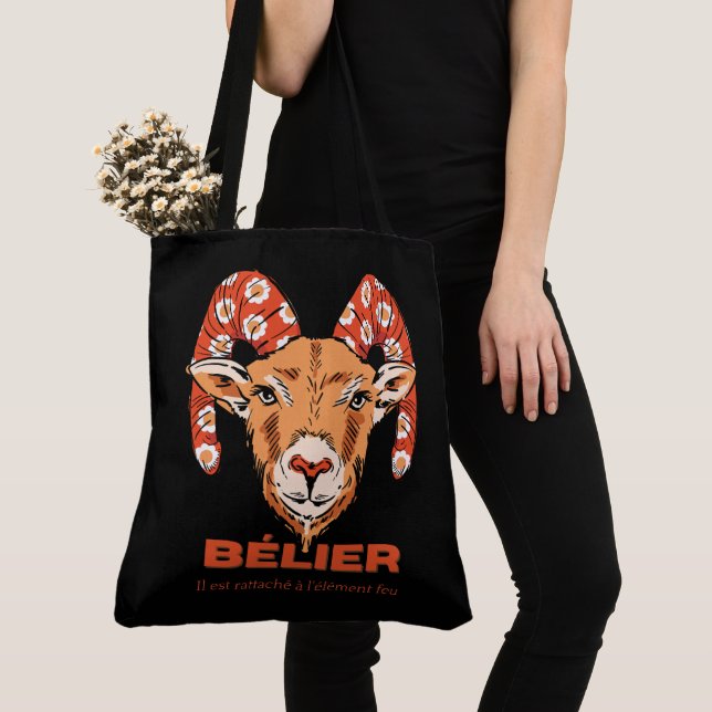 Tote Bag Bélier Tygkasse (Närbild)
