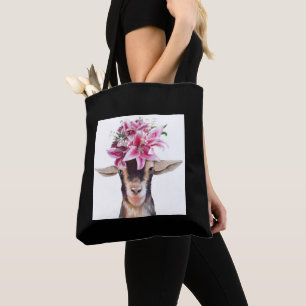 Tote Bag (blk) - Lily och Posey The Goats Tygkasse