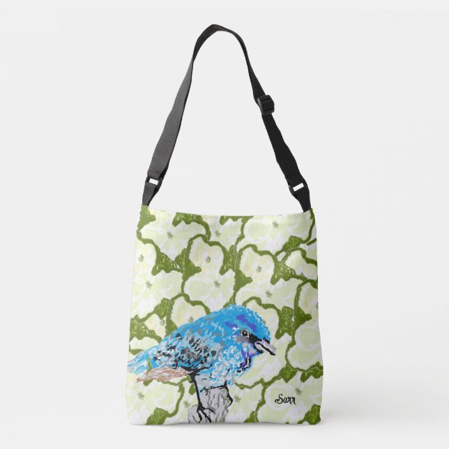 Tote Bag : Blue Birds Heaven Axelväska (Baksida)