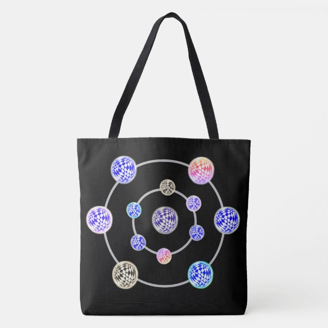 Tote Bag - Bollar i omloppsbana Tygkasse (Framsida)
