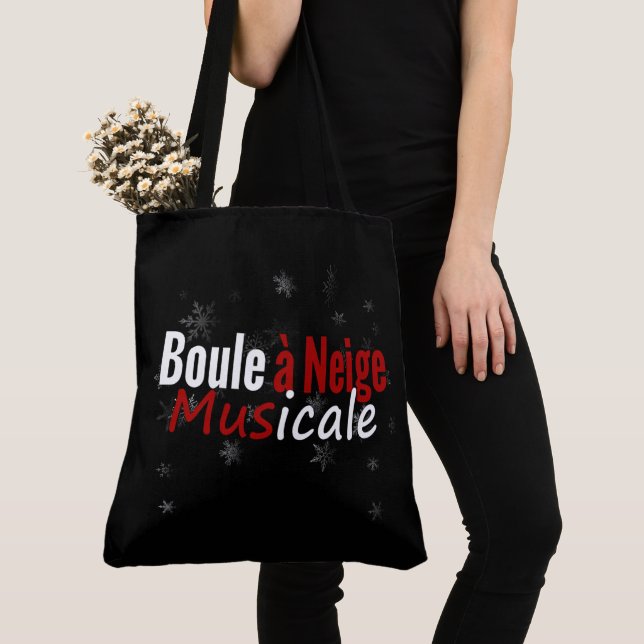 Tote Bag Boule à neige musicale Tygkasse (Närbild)