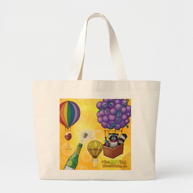 Tote Bag - Bubbles Jumbo Tygkasse (Framsidan)
