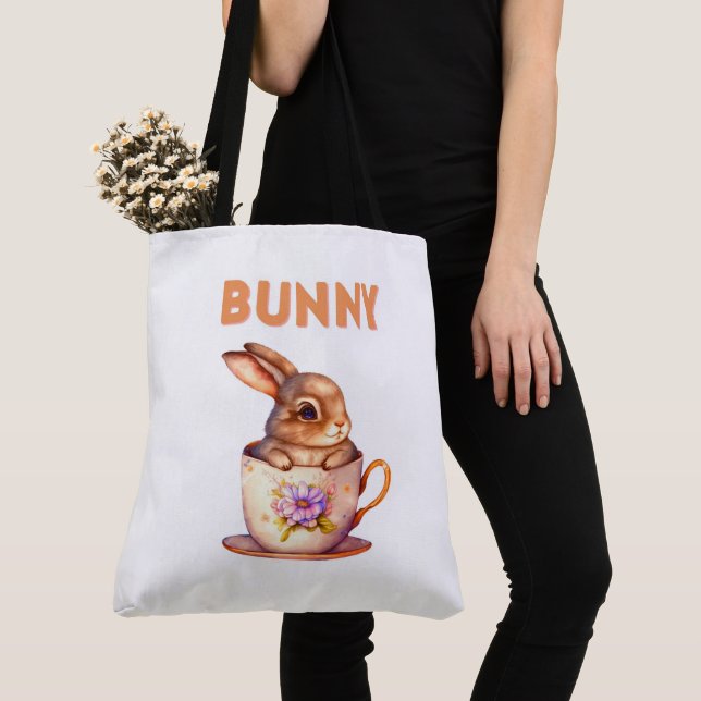 Tote Bag Bunny Tygkasse (Närbild)