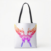 Tote Bag, 'Butterfly Aura'-design, kvinnor