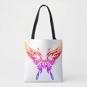 Tote Bag, 'Butterfly Aura'-design, kvinnor Tygkasse
