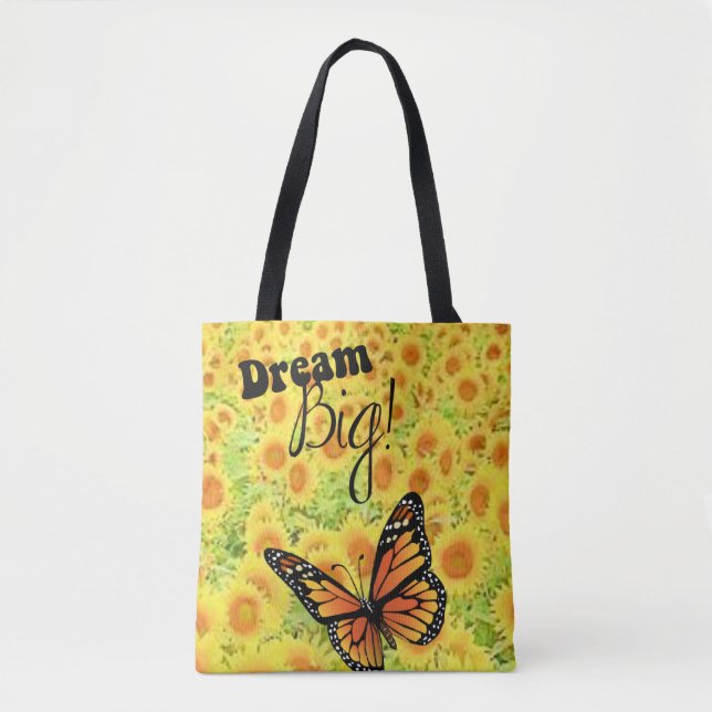 Tote Bag Butterfly Tygkasse (Framsida)
